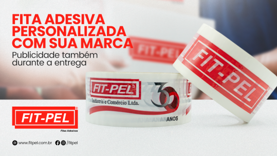 Fita adesiva personalizada com a sua marca